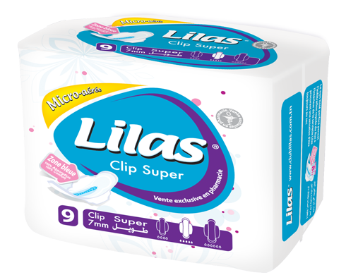 Vente de LILAS SERVIETTES HYGIÉNIQUES MATERNITÉ PHARMACIE, 15PCS  parapharmacie en ligne Tunisie